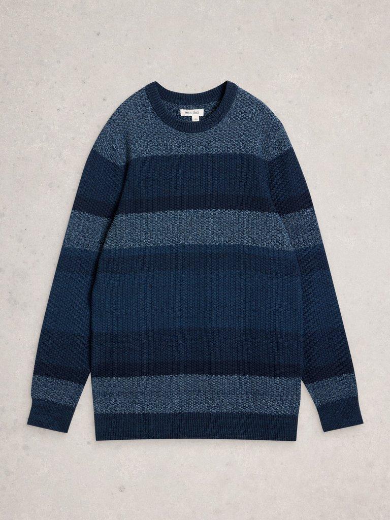 Space Dye Crew in NAVY MULTI - FLAT FRONT