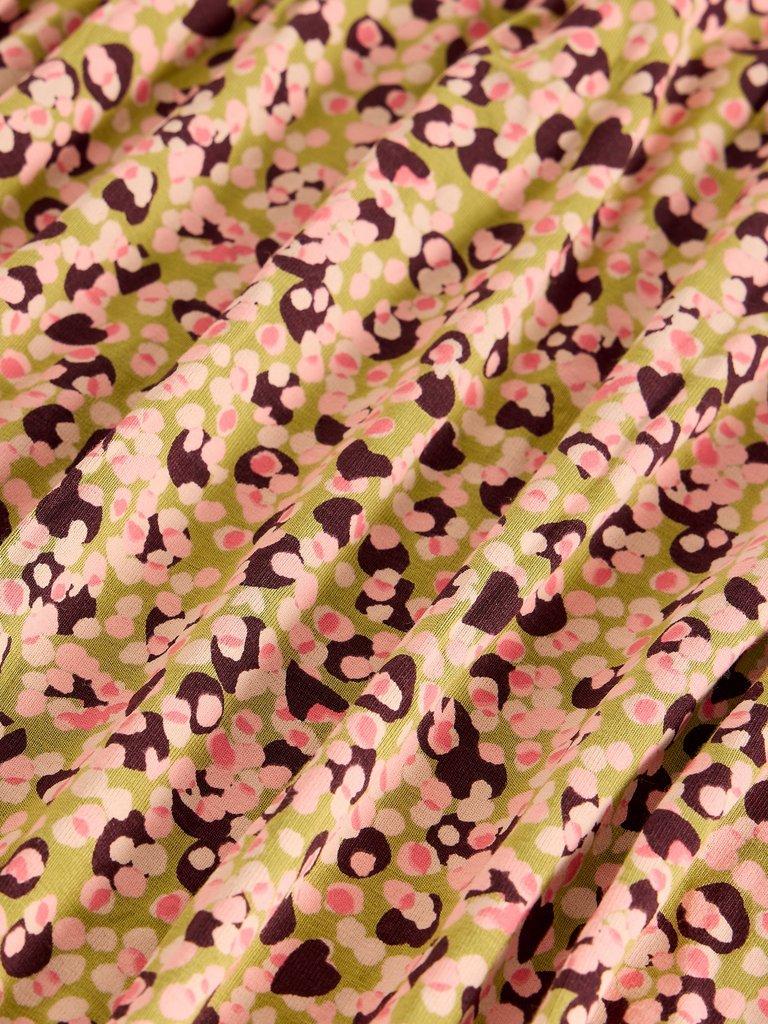 Grace Jersey Midi Dress in PLUM MLT - FLAT DETAIL