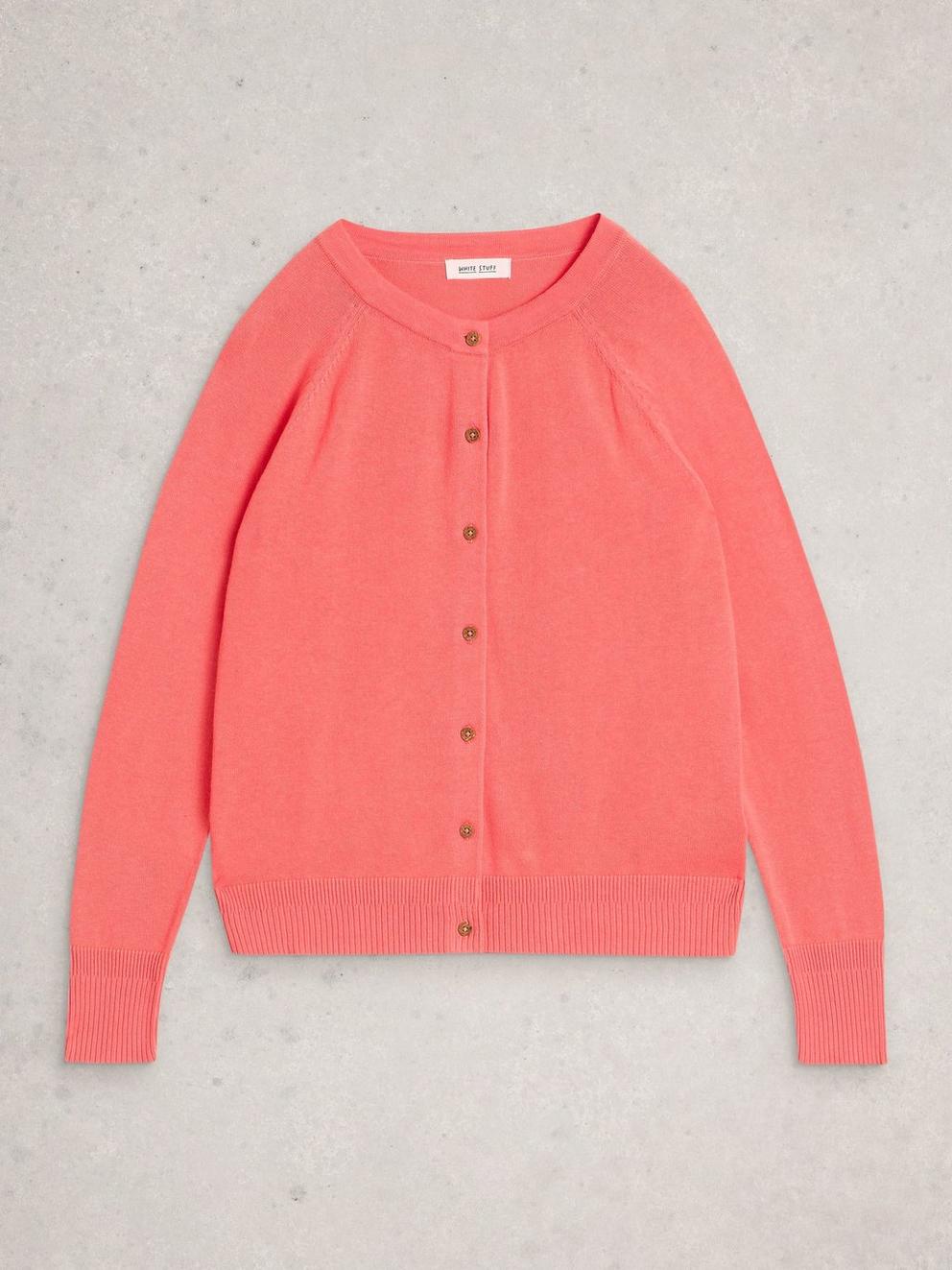 MILLIE CARDI in MID CORAL - FLAT FRONT