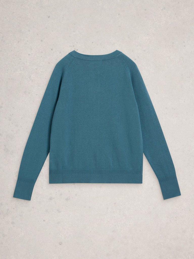 MILLIE CARDI in MID BLUE - FLAT BACK