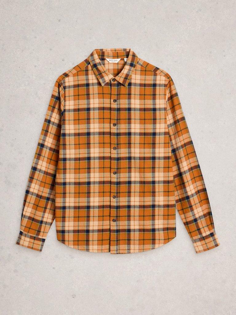 LS Check Shirt in ORANGE MLT - FLAT FRONT
