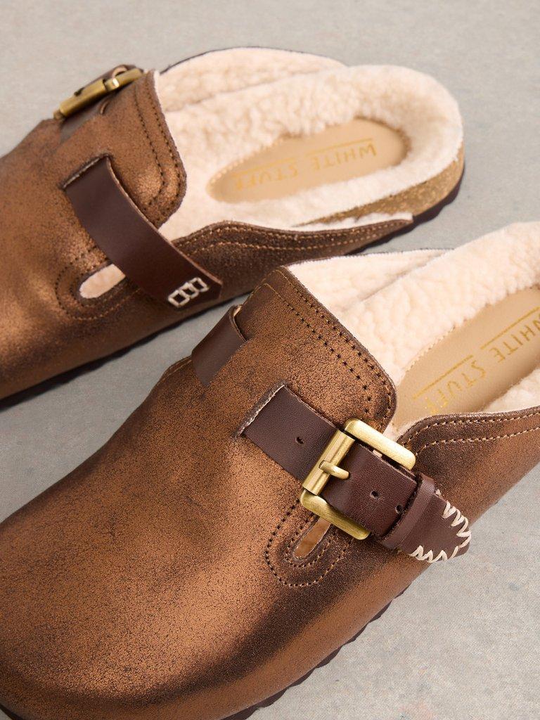 Womens Myrtle Slip On Footbed in COLOUR MET - FLAT DETAIL
