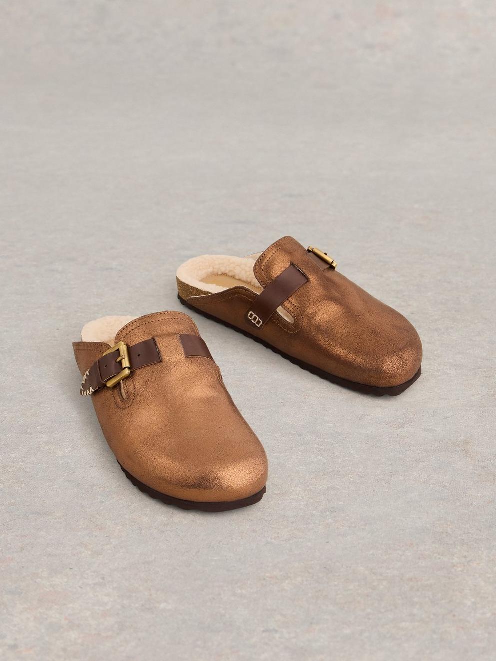 Womens Myrtle Slip On Footbed in COLOUR MET - FLAT FRONT
