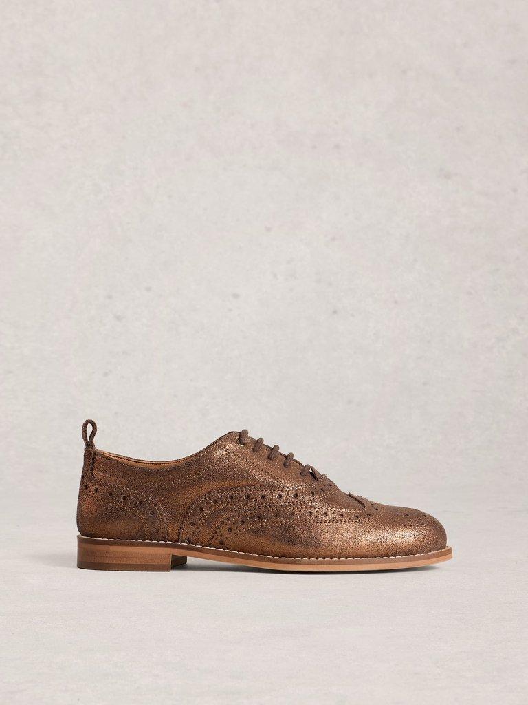 Thistle Lace Up Brogues in GLD TN MET - LIFESTYLE