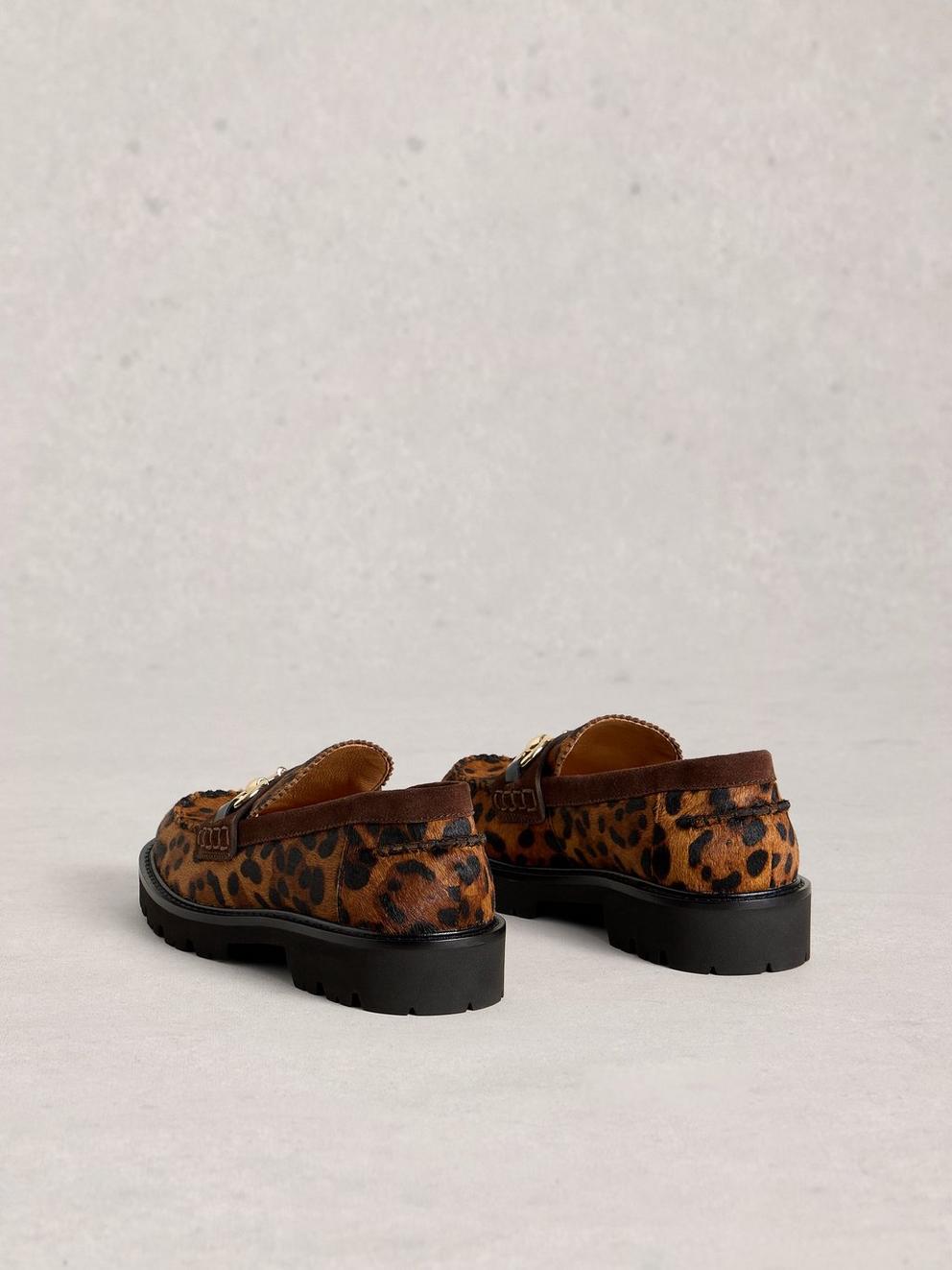 Laura Chunky Loafer in DK BROWN - FLAT BACK