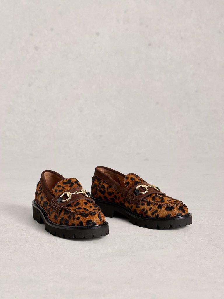 Laura Chunky Loafer in DK BROWN - FLAT FRONT