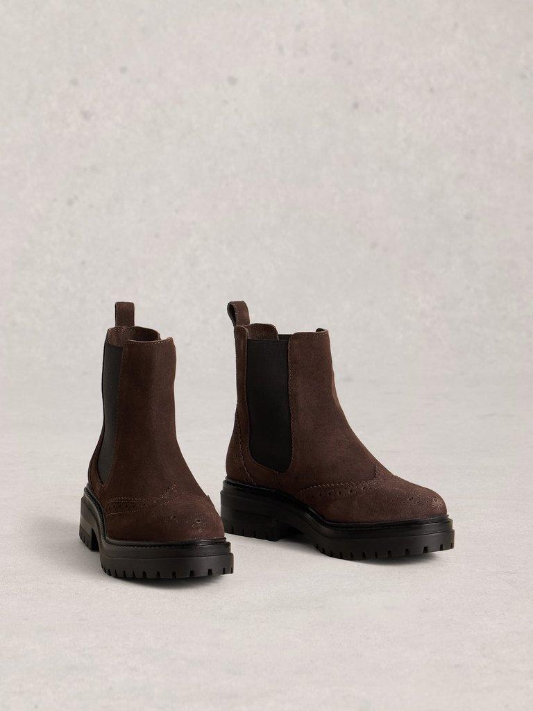 Carrie Chelsea Boot in DARK BROWN White Stuff