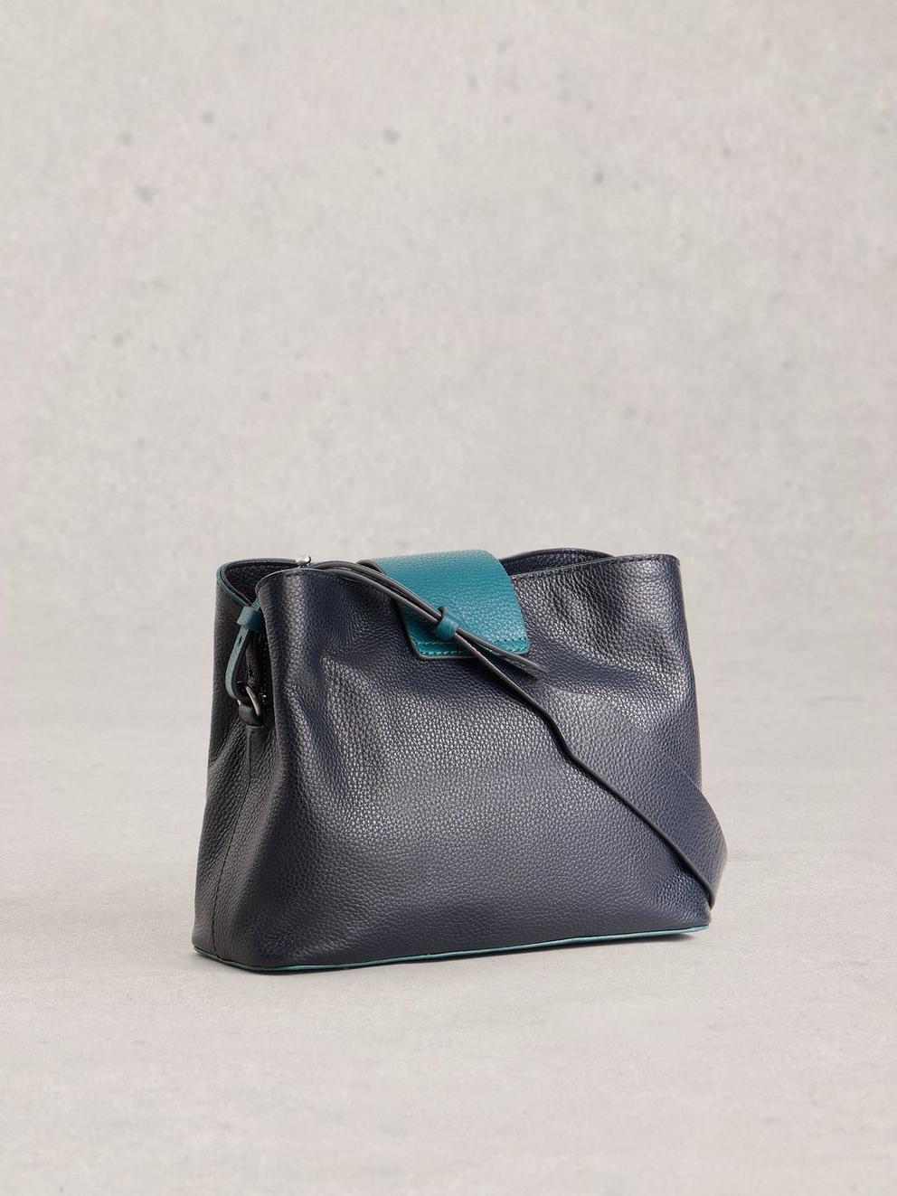 Tabby Convertible Crossbody in DARK NAVY - FLAT BACK
