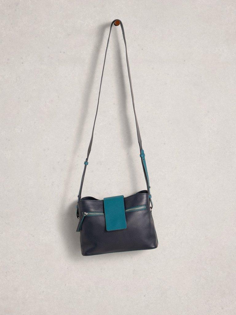 Tabby Convertible Crossbody in DARK NAVY - FLAT FRONT
