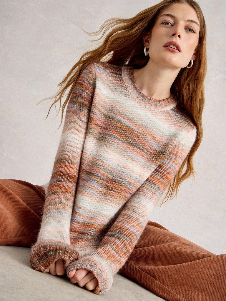 SABRINA SPACEDYE JUMPER in NAT MLT - LIFESTYLE