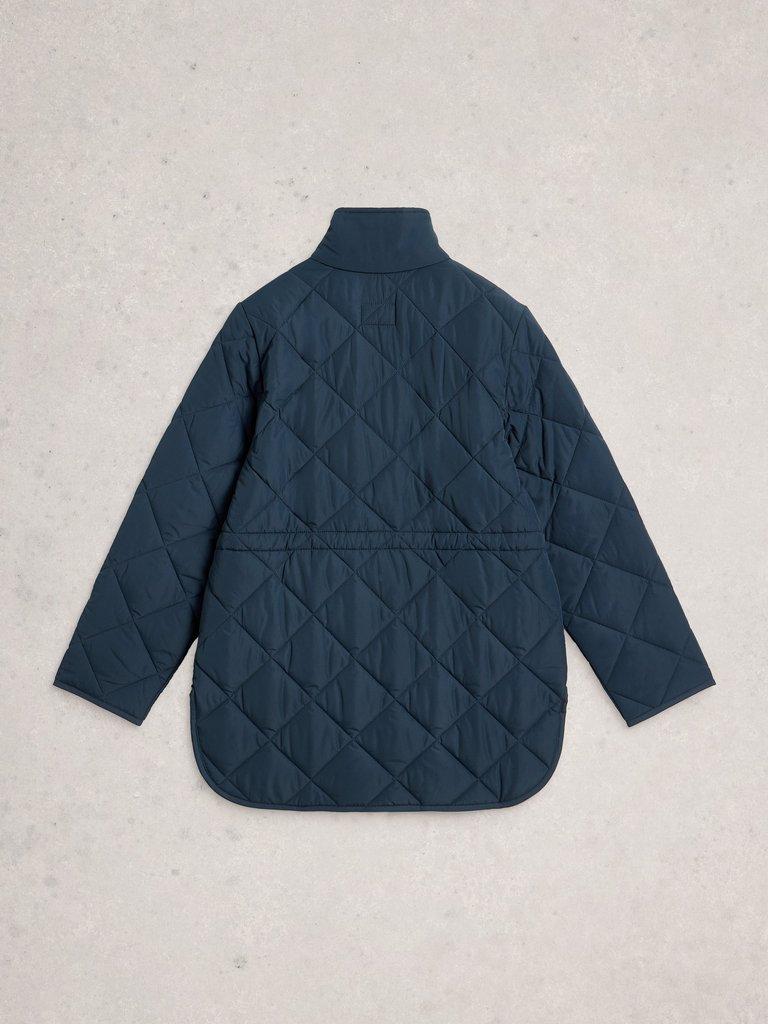 Amilia Quilted Jacket in DARK NAVY - FLAT BACK