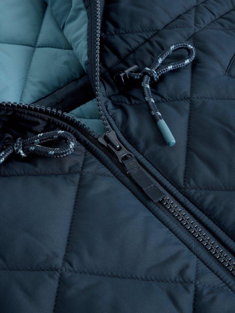 Amilia Quilted Jacket in DARK NAVY - FLAT DETAIL