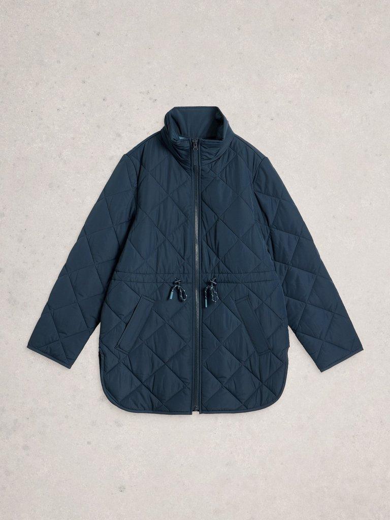 Amilia Quilted Jacket in DARK NAVY - FLAT FRONT