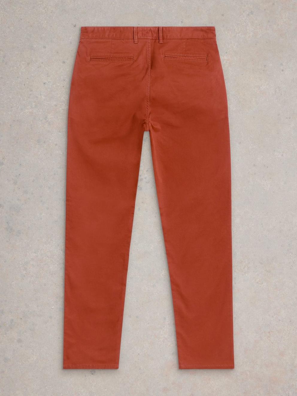 Elm Chino in DARK TAN - FLAT BACK