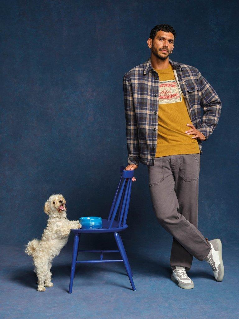 Check Borg Trucker in BLUE MLT - MIXED