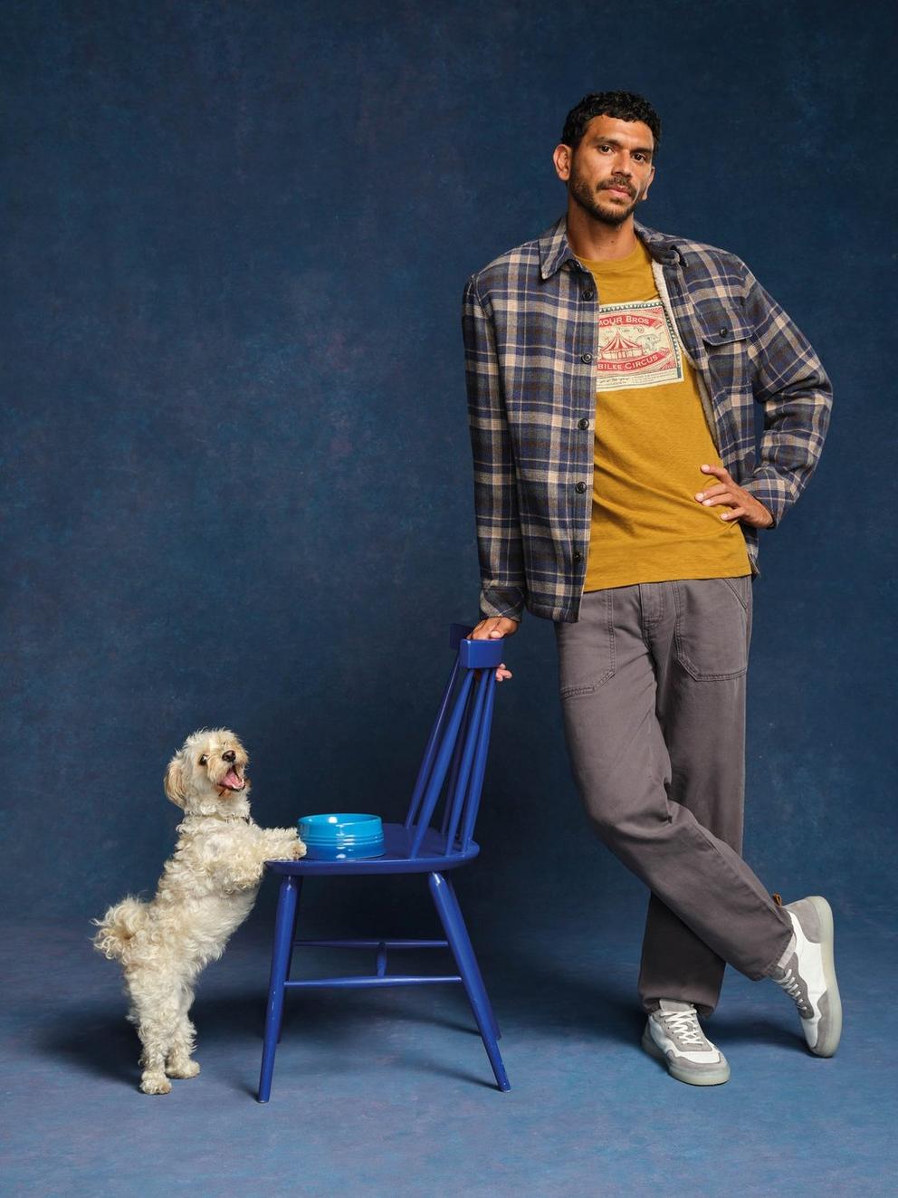 Check Borg Trucker in BLUE MLT - MIXED