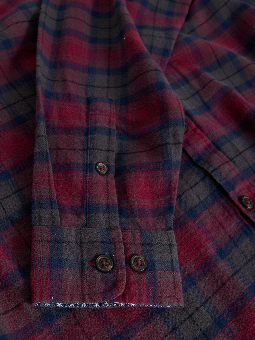 Blackwatch Check in RED MLT - FLAT DETAIL