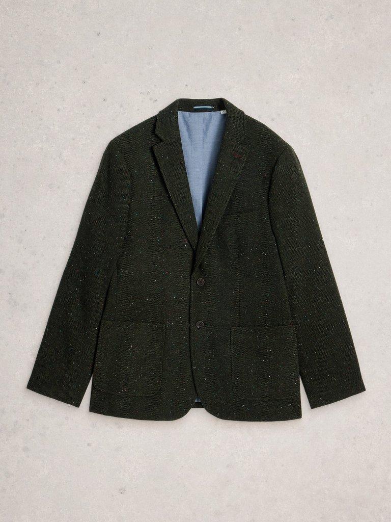 Donegal Nep Blazer in GREEN MLT - FLAT FRONT
