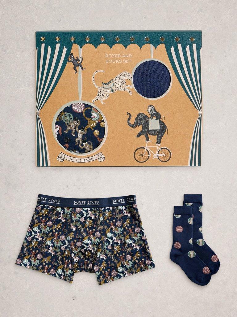 Boxers and Sock Gift Set in DARK NAVY - LIFESTYLE