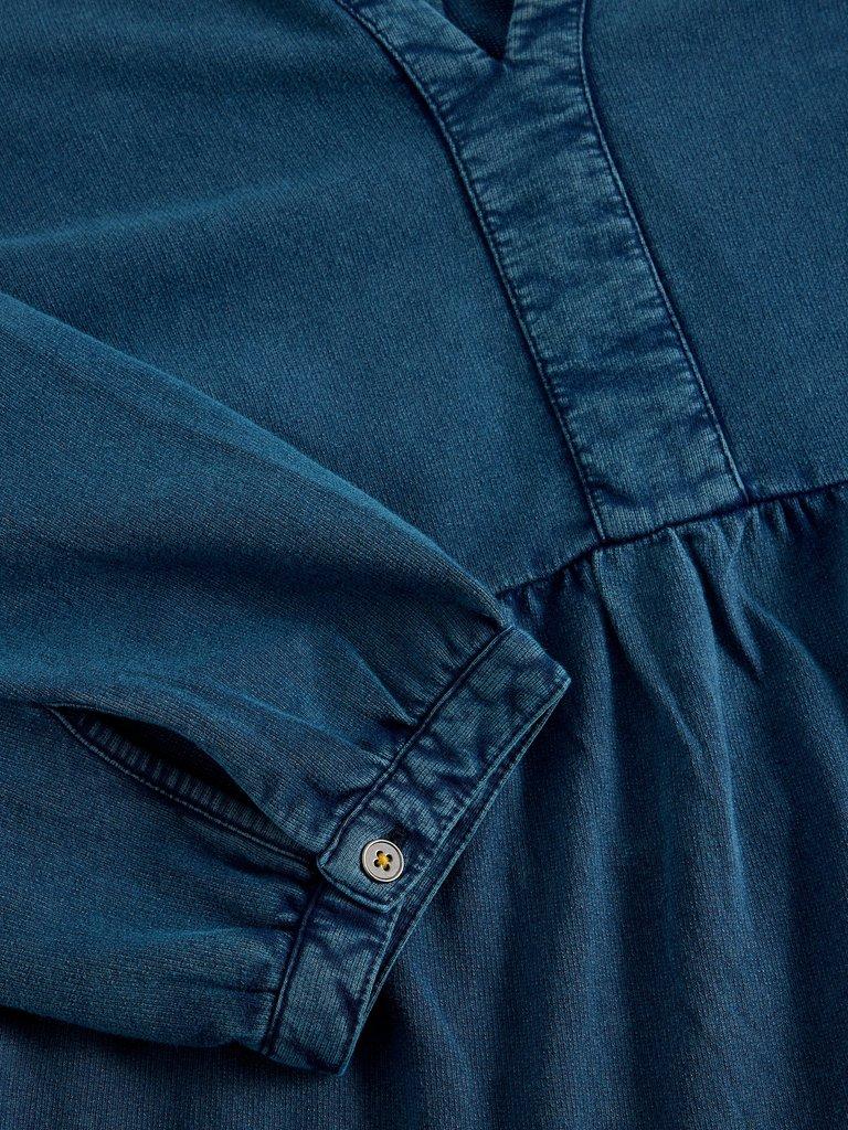 MARTA INDIGO TUNIC in INDIGO BLE - FLAT DETAIL
