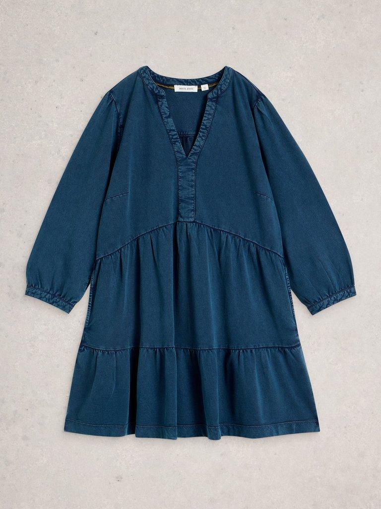 MARTA INDIGO TUNIC in INDIGO BLE - FLAT FRONT