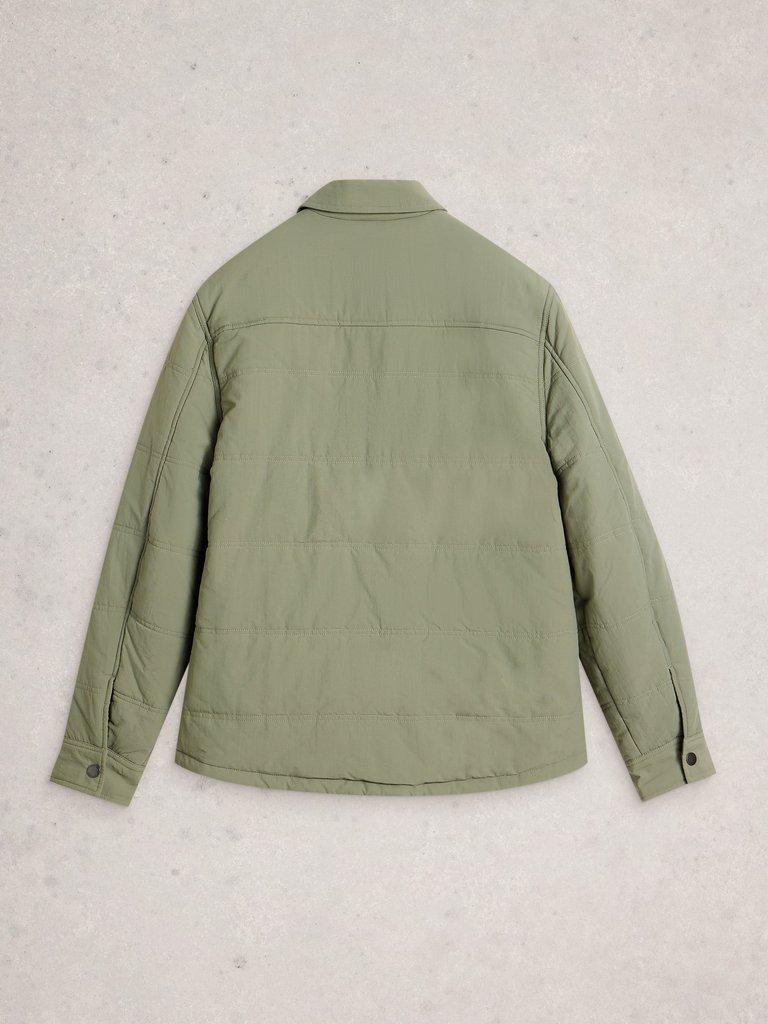 Padded Shacket  in LGT GREEN - FLAT BACK
