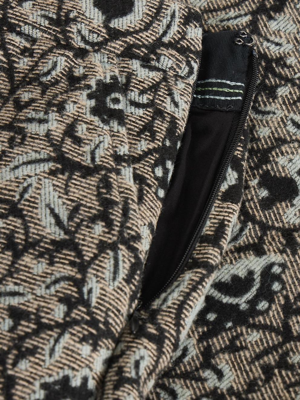 Coral Jacquard Skirt in GREY MLT - FLAT DETAIL