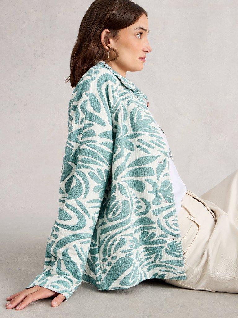Eden Jacquard Jacket in BLUE MLT - LIFESTYLE