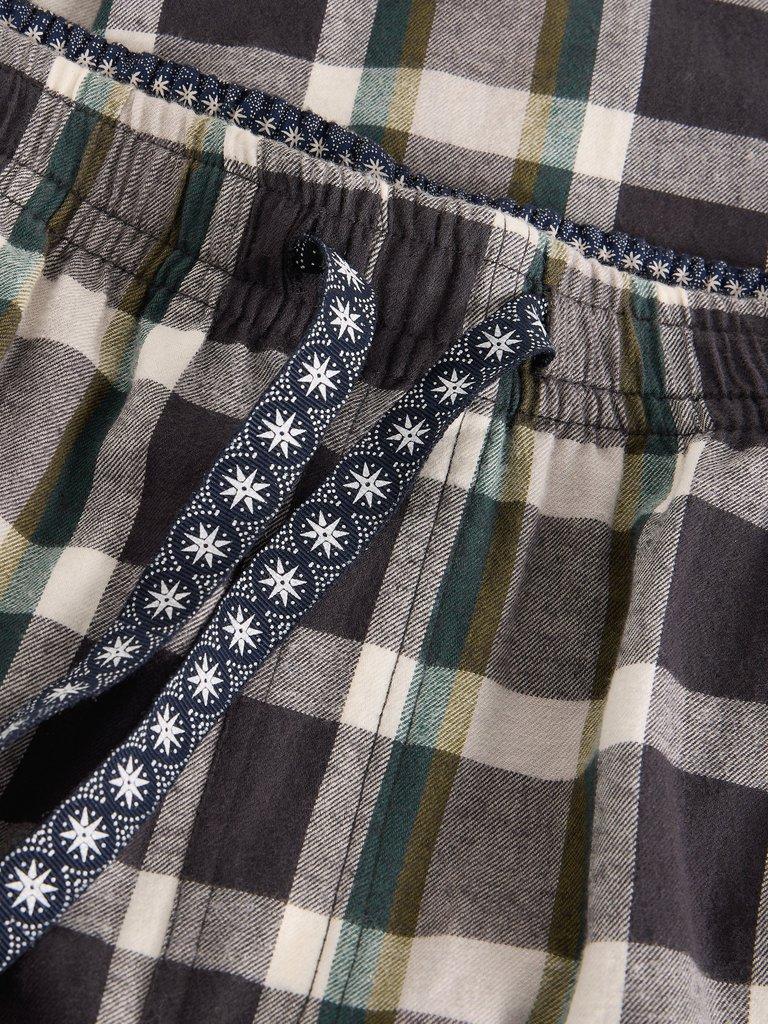 Flannel Moorland PJ Trousers in GREY MLT - FLAT DETAIL