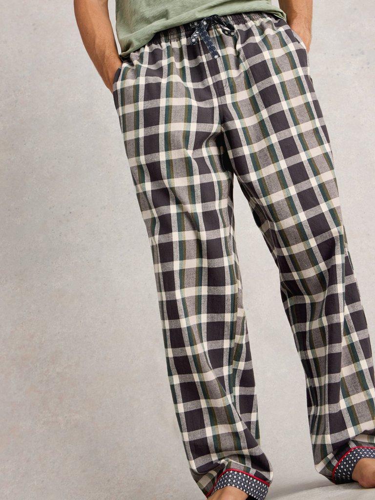 Flannel Moorland PJ Trousers in GREY MLT - LIFESTYLE