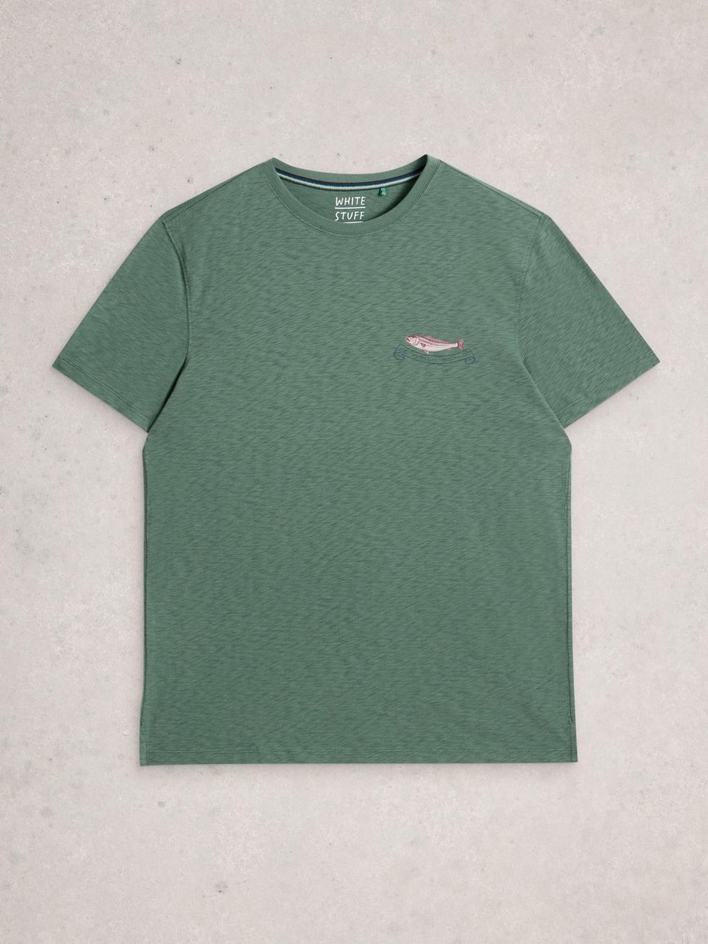 Abersoch Graphic Strongman in GREEN PR - FLAT FRONT