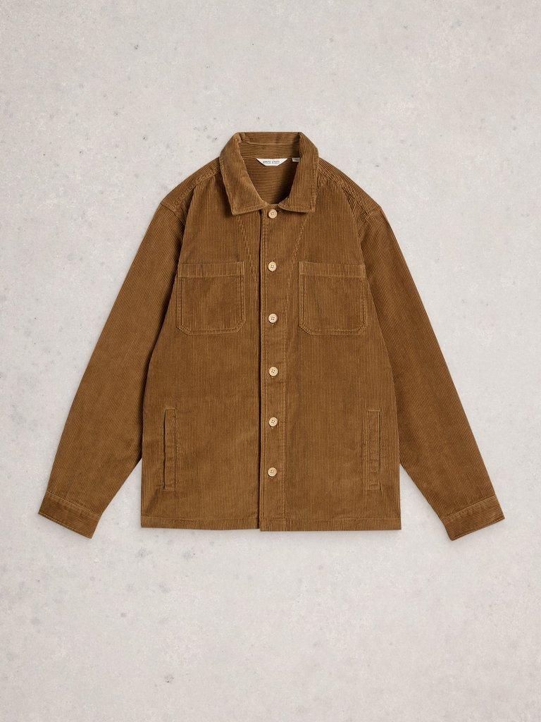Finch Cord Jacket in MID TAN - FLAT FRONT