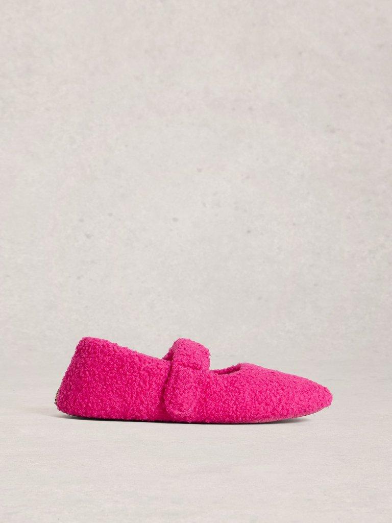 Borg Mary Jane Slipper in BRT PINK - LIFESTYLE