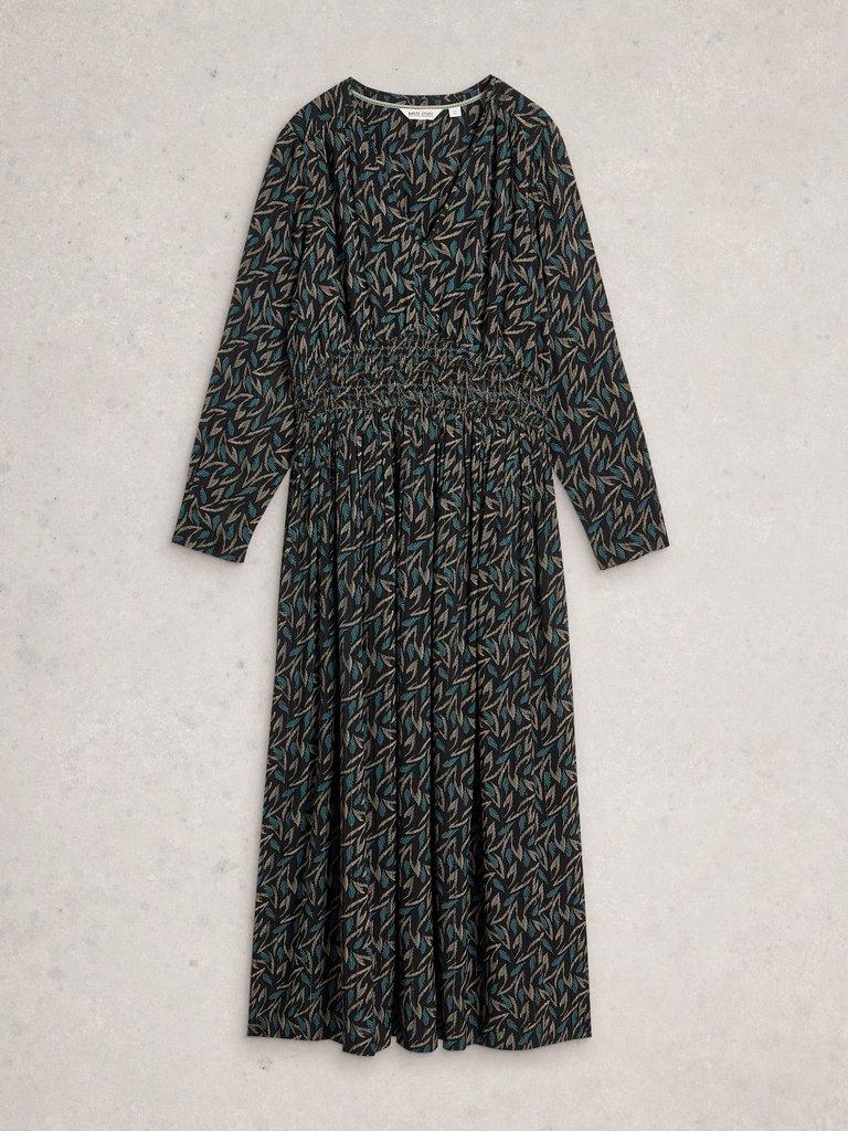 Edie Metallic Dress in BLK MLT - FLAT FRONT