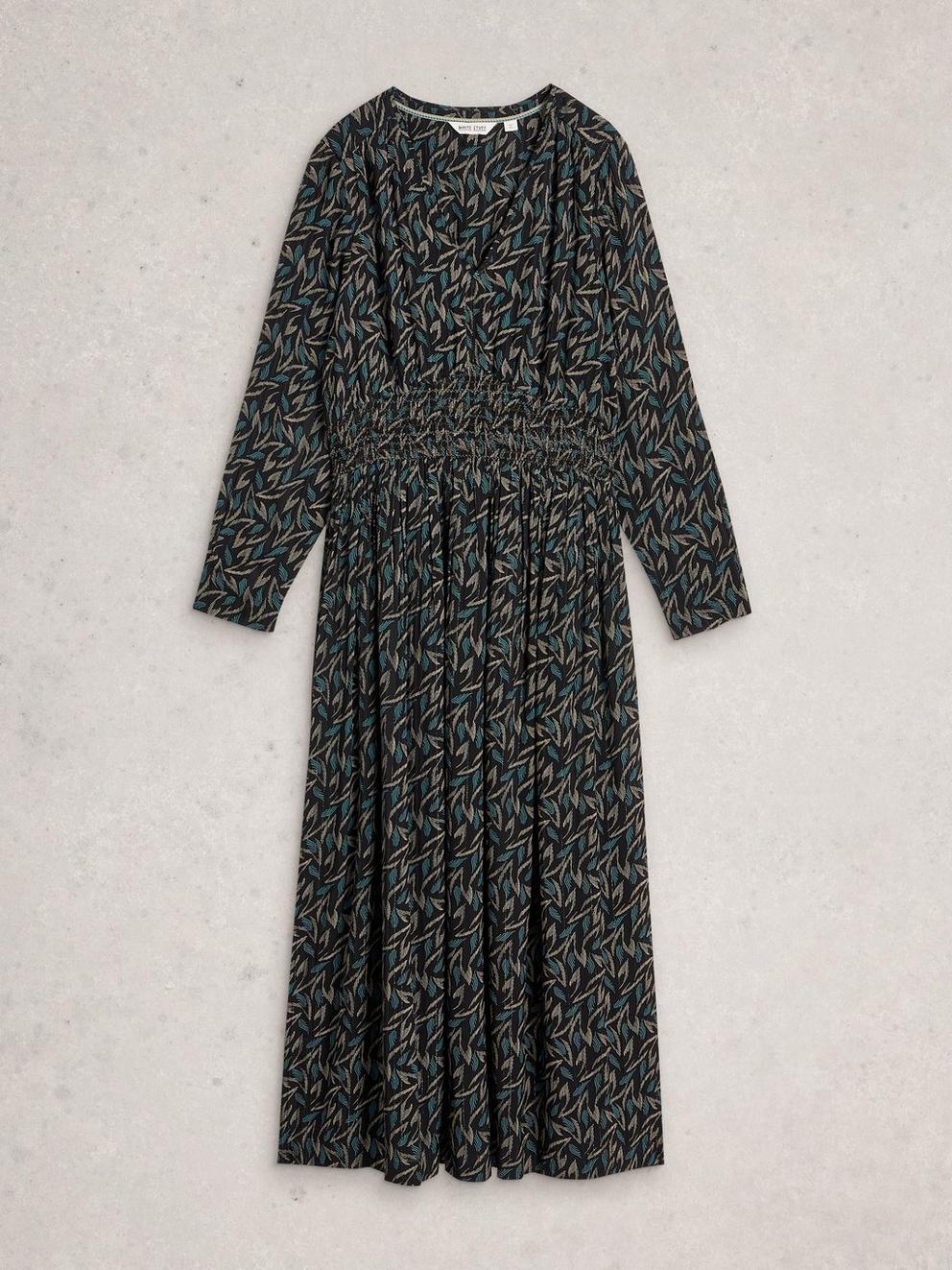 Edie Metallic Dress in BLK MLT - FLAT FRONT