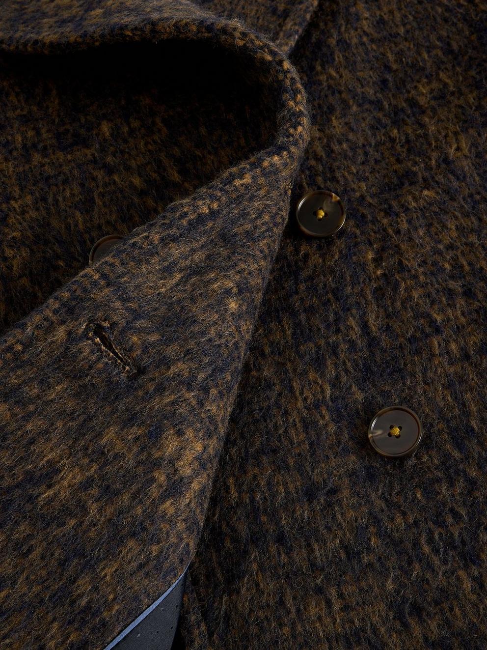 Josie Wool Blend Jacket in NAVY MULTI - FLAT DETAIL