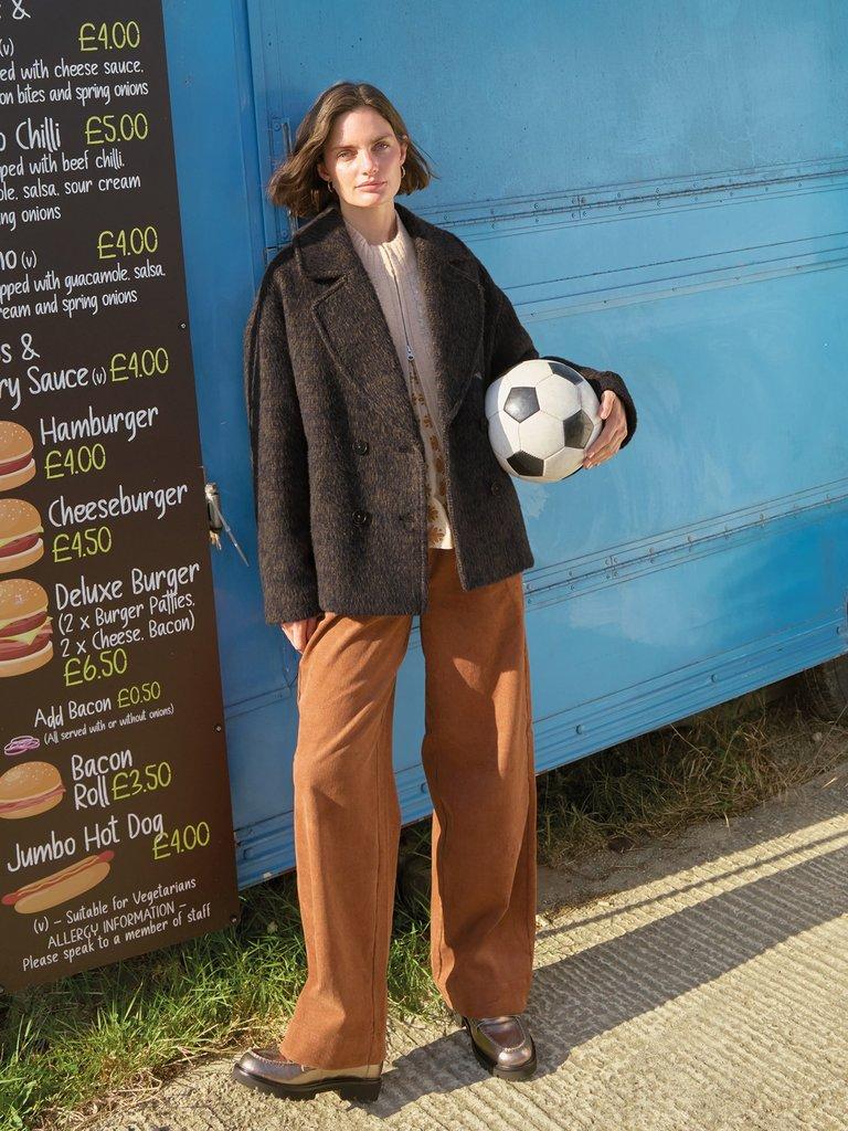 Josie Wool Blend Jacket in NAVY MULTI - MIXED