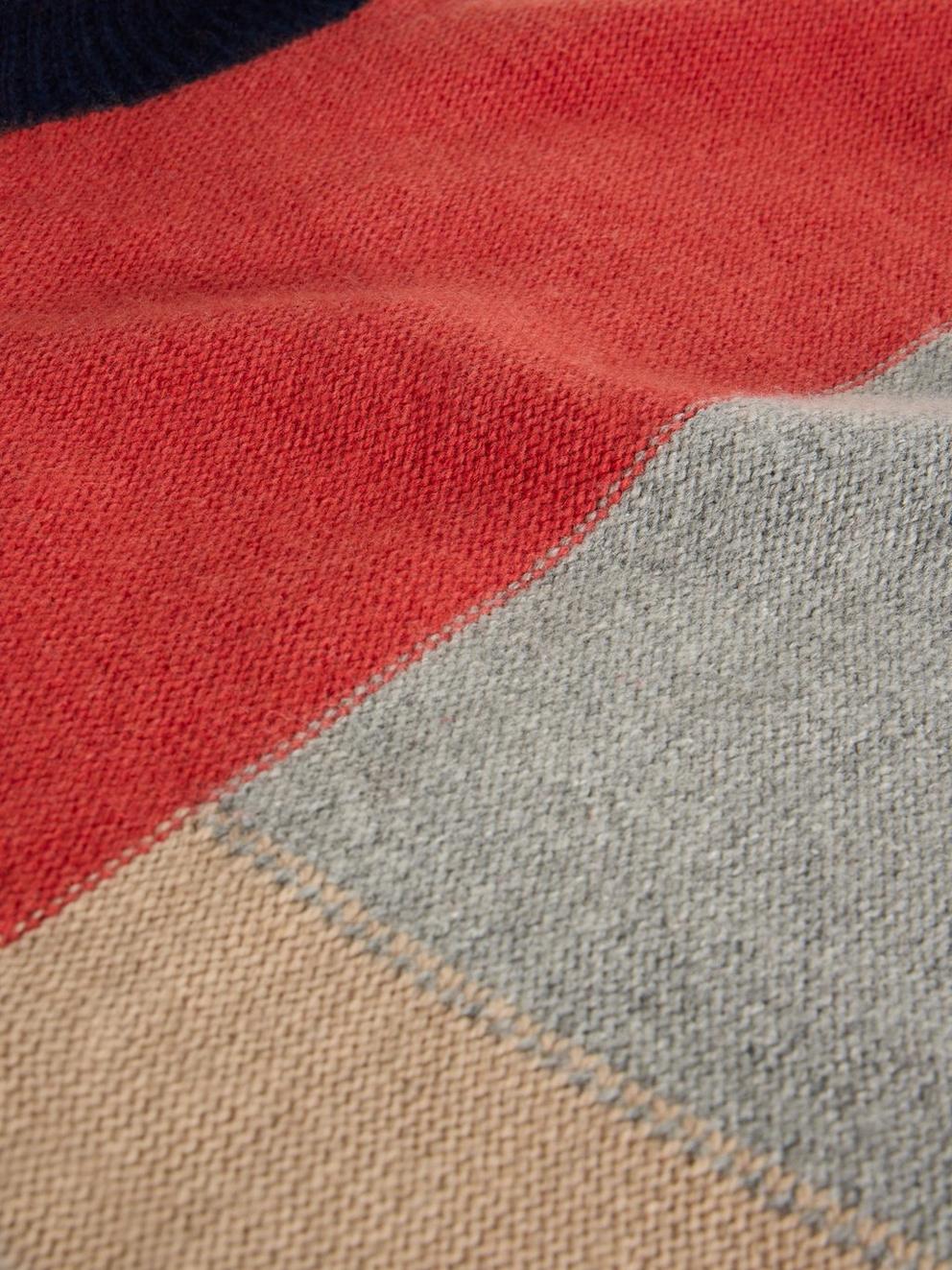 MARY COLOURBLOCK JUMPER in GREY MLT - FLAT DETAIL