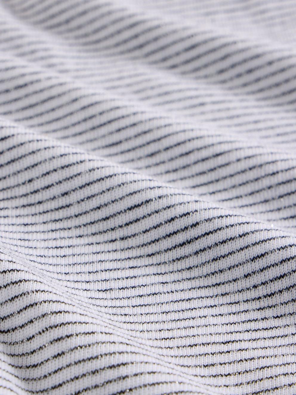 CLARA LS SPARKLE TEE in IVORY MLT - FLAT DETAIL