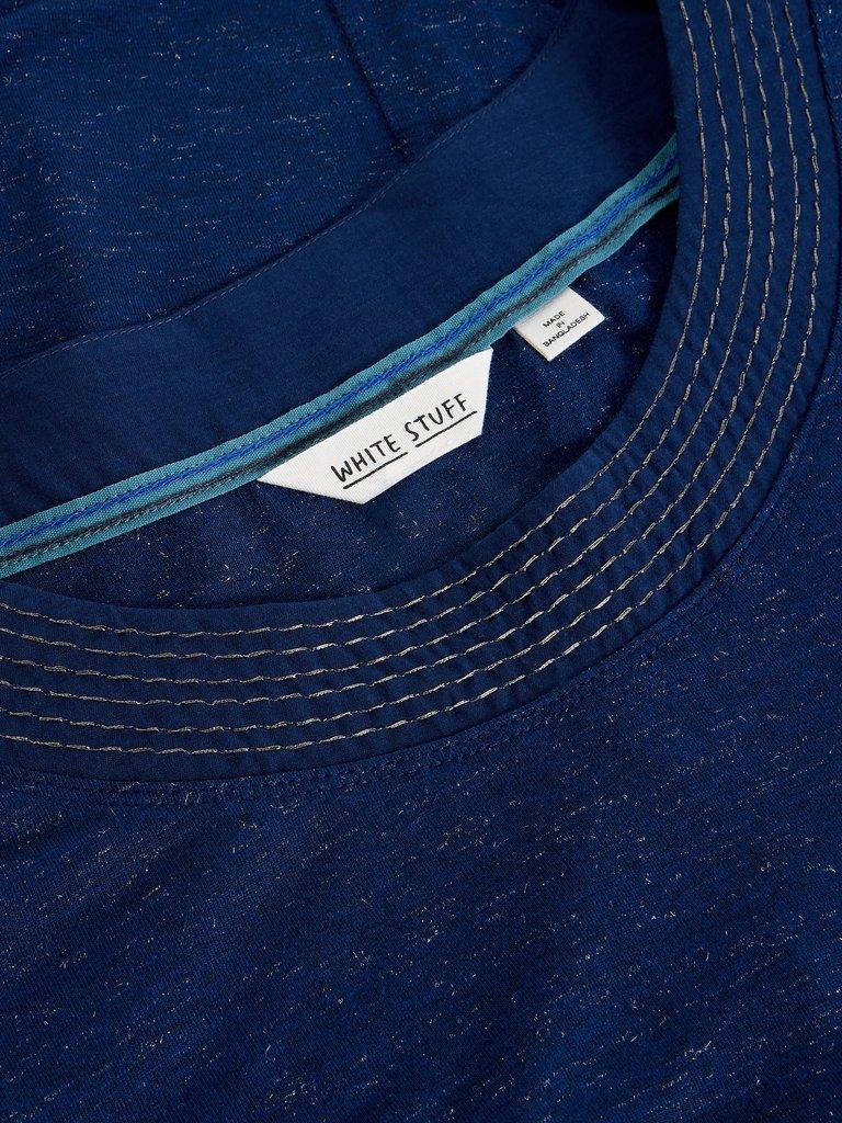 WEAVER LS SPARKLE TEE in DARK NAVY - FLAT DETAIL