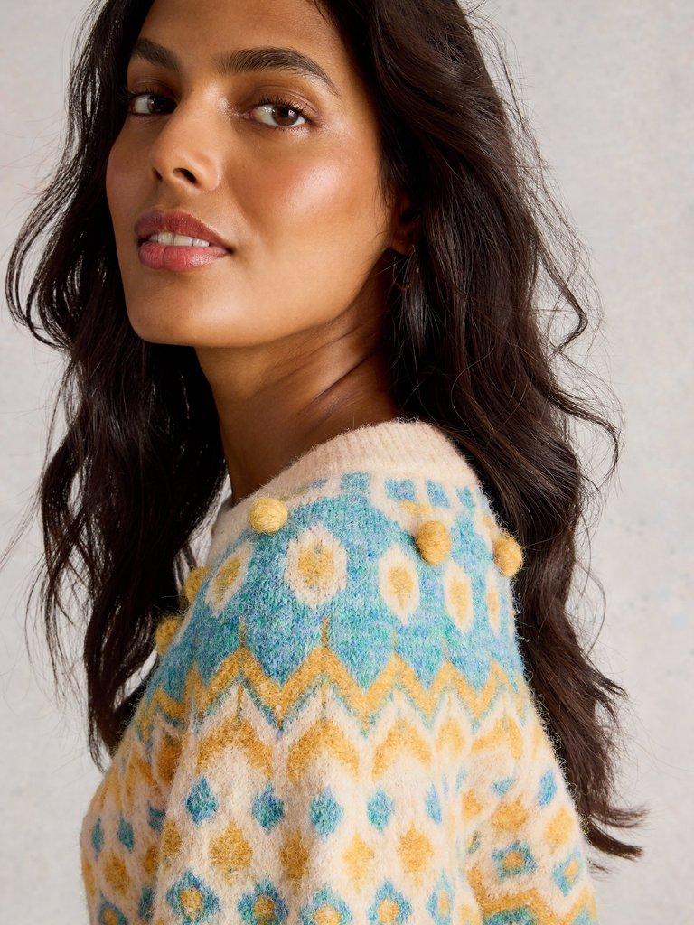 IZZY FAIRISLE CREW NECK JUMPER in IVORY MLT - LIFESTYLE