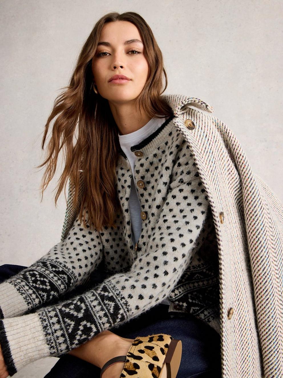 HOLLY HEART CARDI in IVORY MLT - LIFESTYLE