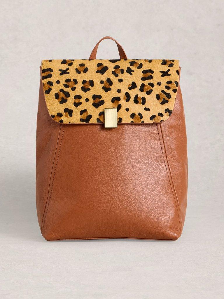 Coco Leather Backpack in TAN MULTI - LIFESTYLE