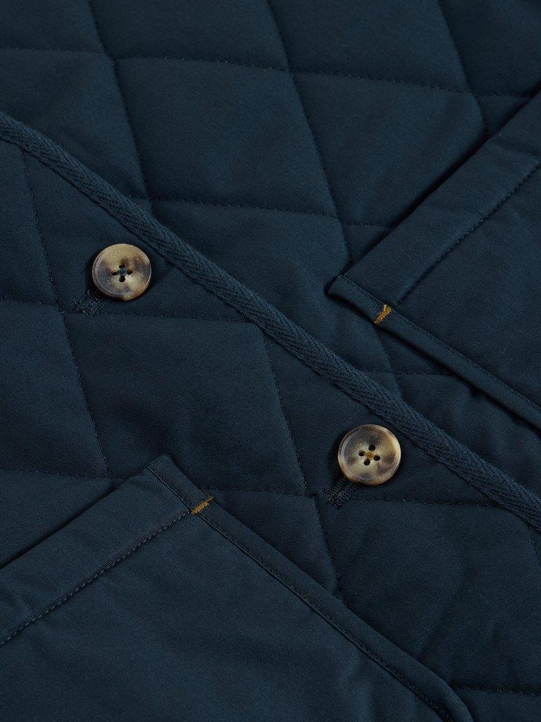 Emily Quilted Gilet in DARK NAVY - FLAT DETAIL