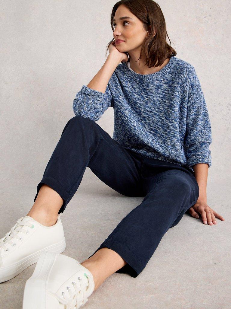 Rowena Trouser in DARK NAVY - LIFESTYLE