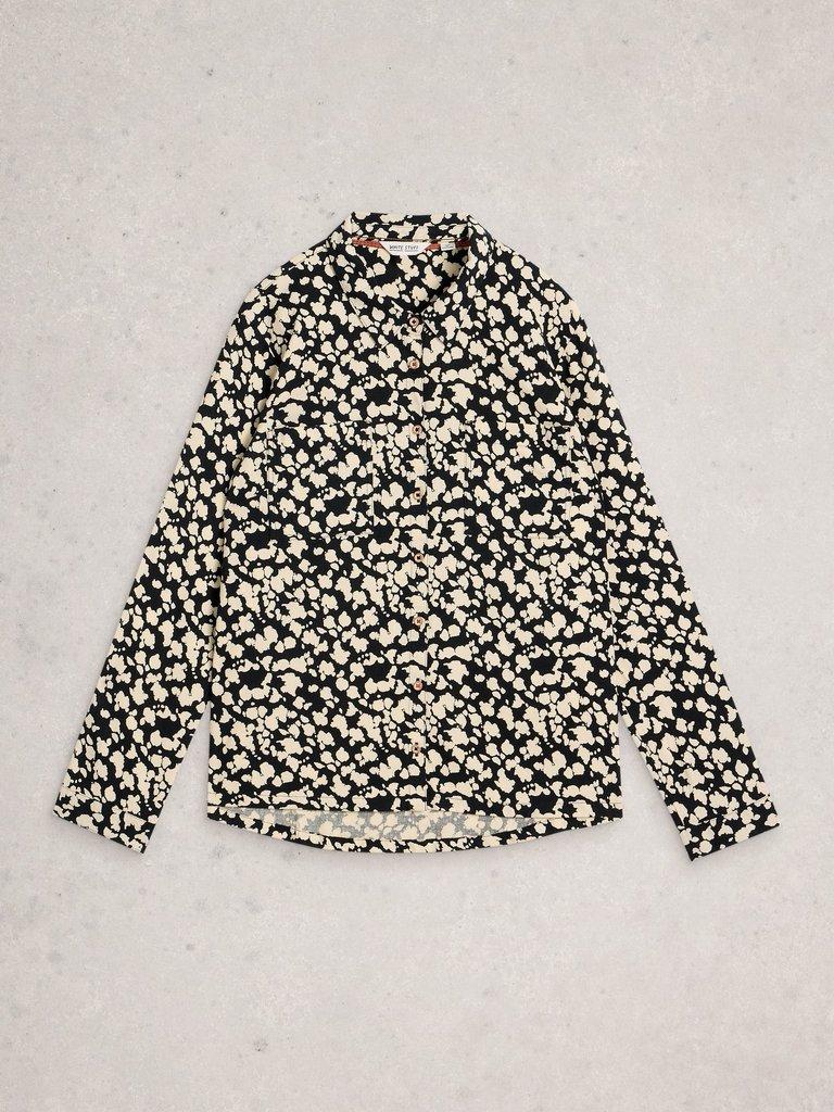 Sophie Printed Shirt in BLK PR - FLAT FRONT