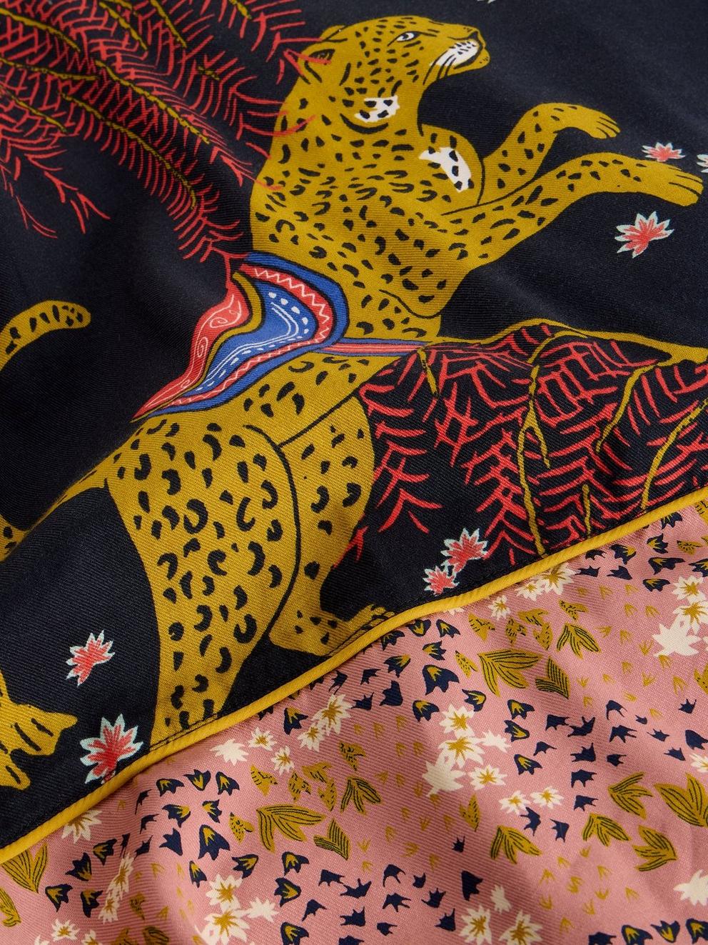 IRIS CAMI NIGHTIE in BLK MLT - FLAT DETAIL