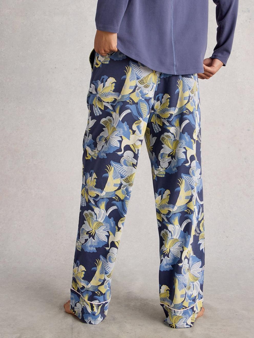 NINA PJ JERSEY BOTTOM in PURPLE PR - MODEL BACK