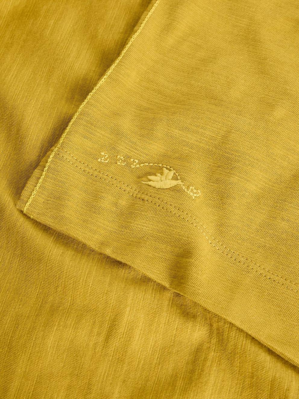 MIA BOXY TEE in MID CHART - FLAT DETAIL