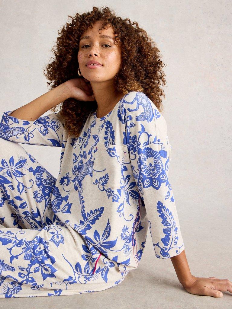 MIA PRINTED BOXY TEE in NAT MLT - LIFESTYLE